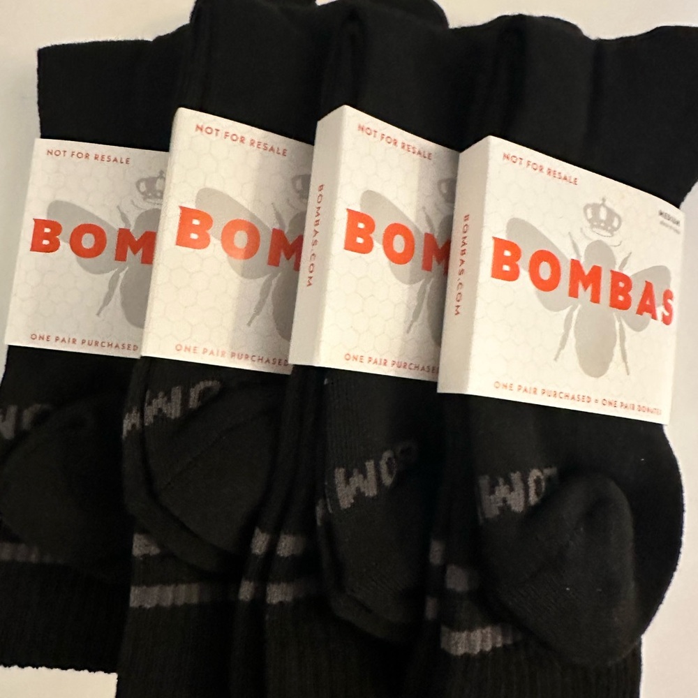 Bombas Men's Black Casual Socks